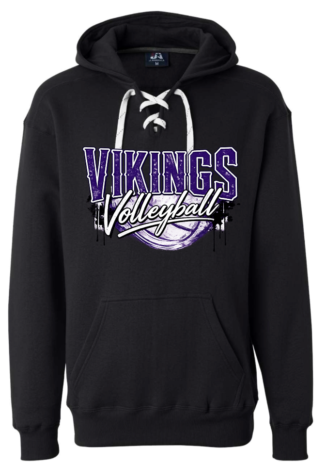 Hoodie lace - Black - Drip Volley