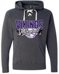 Hoodie lace - Charcoal - Drip Volley