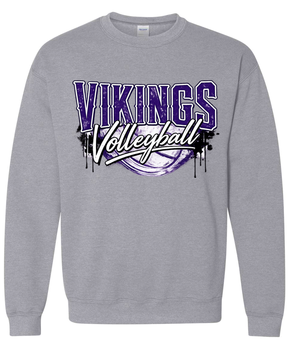 Crew Neck - Sport Grey - Drip Volley
