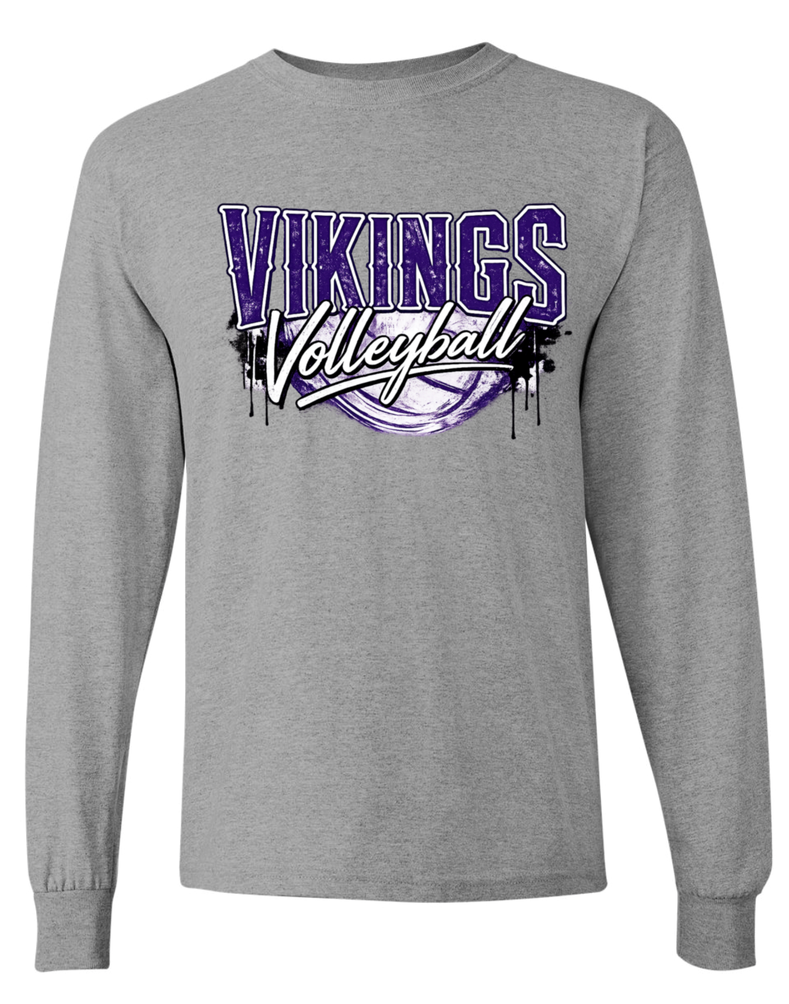 Long Sleeve - Sport Grey - Drip Volley