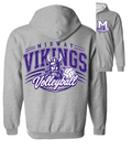 Zip-up Jacket - Sport Grey - Viking Oversized Volleyball