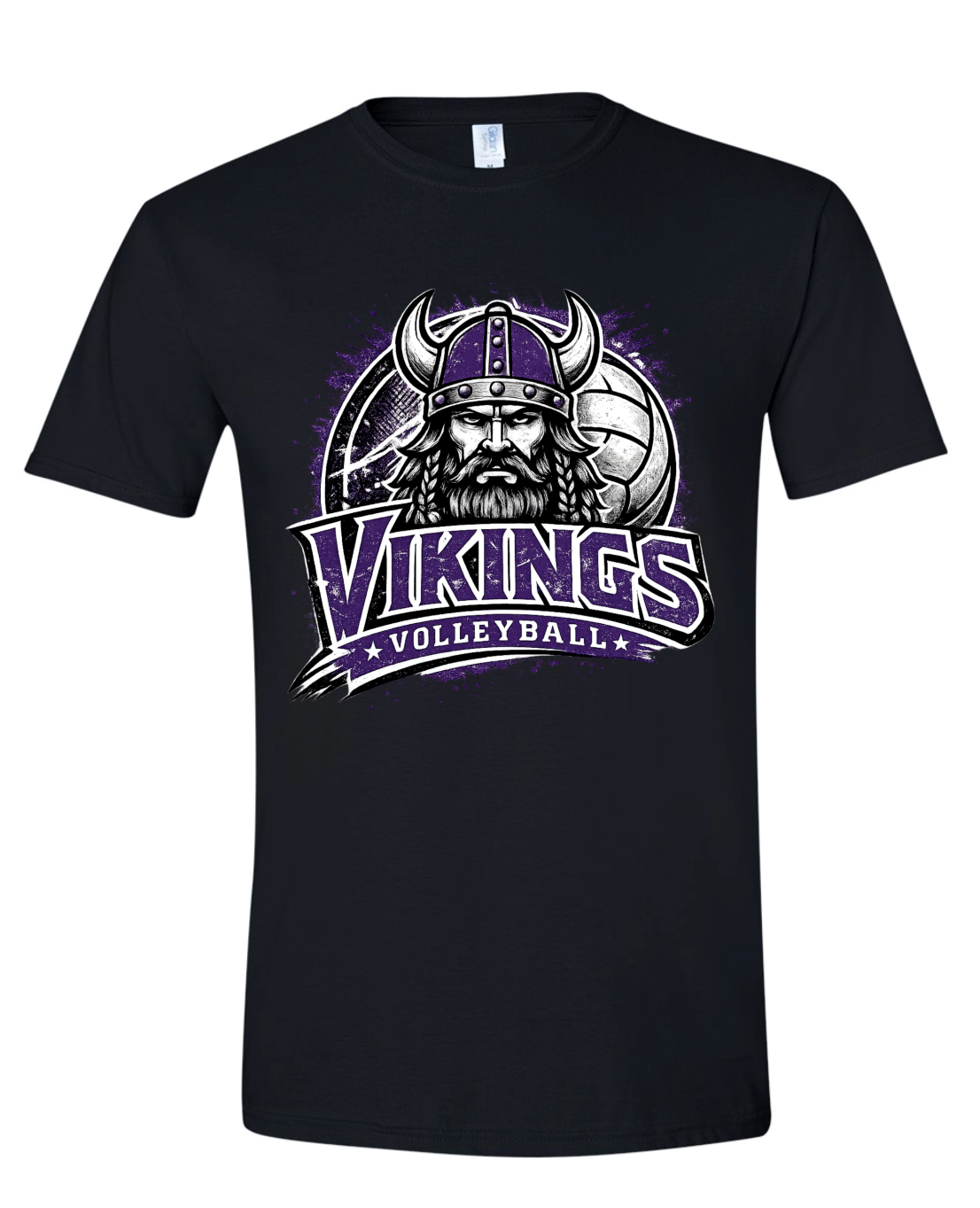 T-Shirt - Black - Face Viking