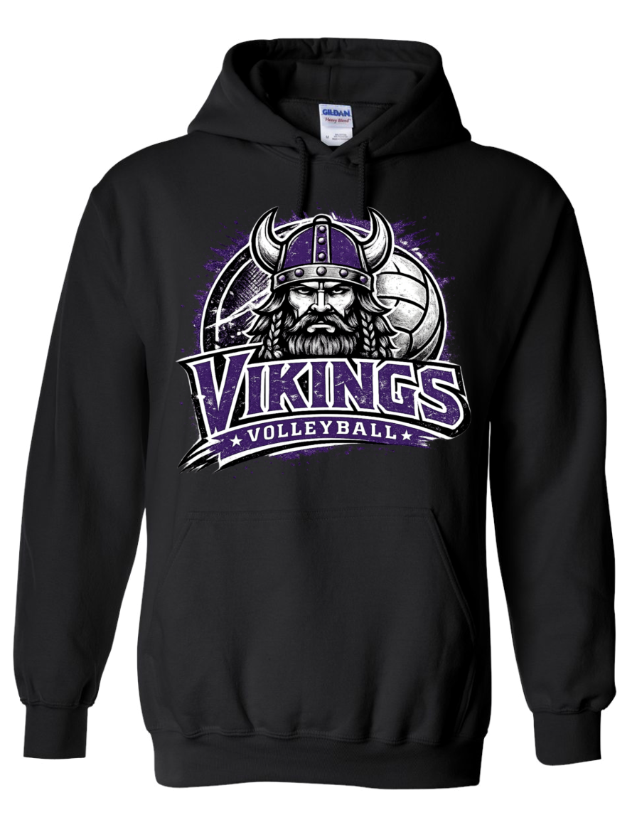 Hoodie - Black - Face Viking