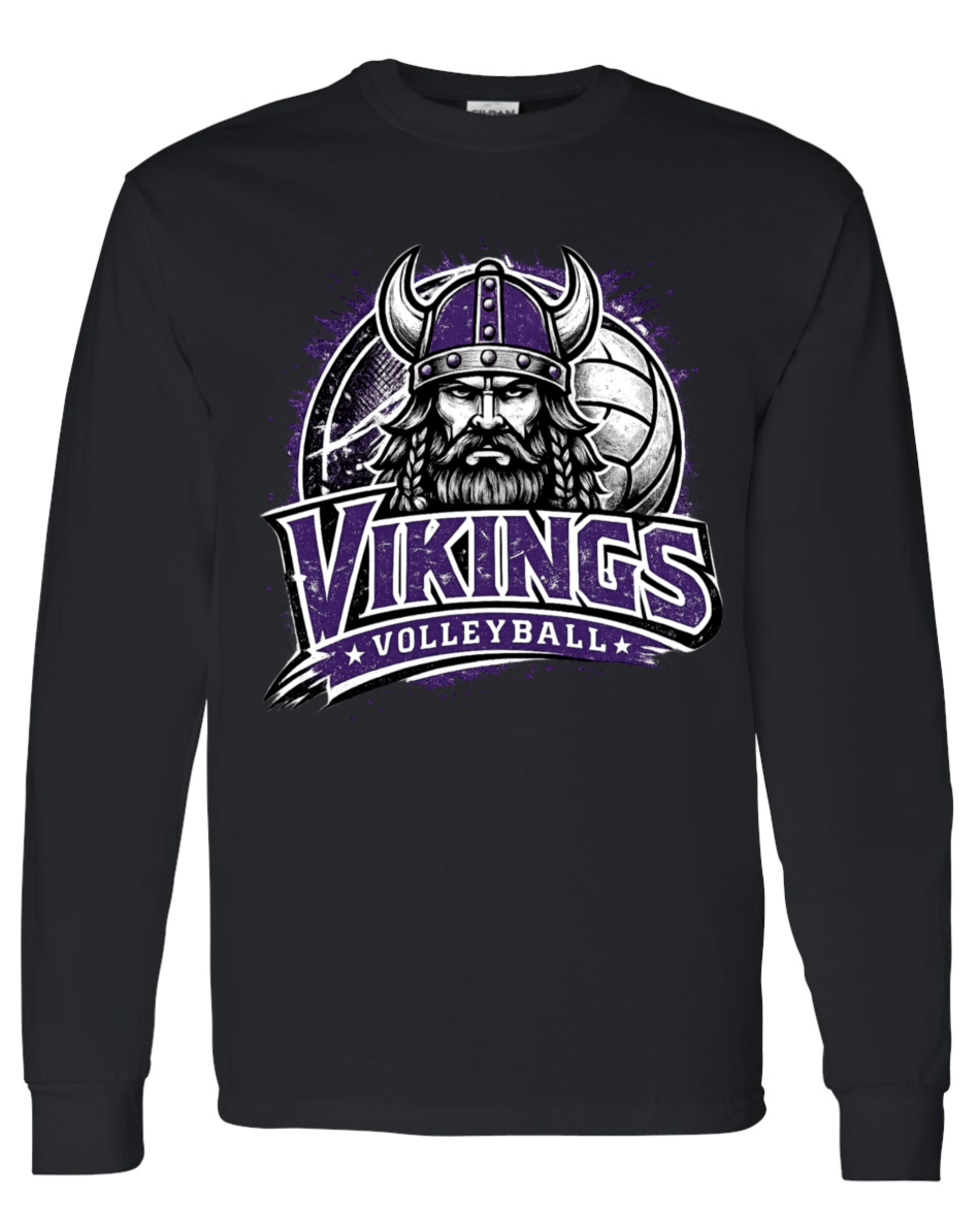 Long Sleeve - Black - Face Viking