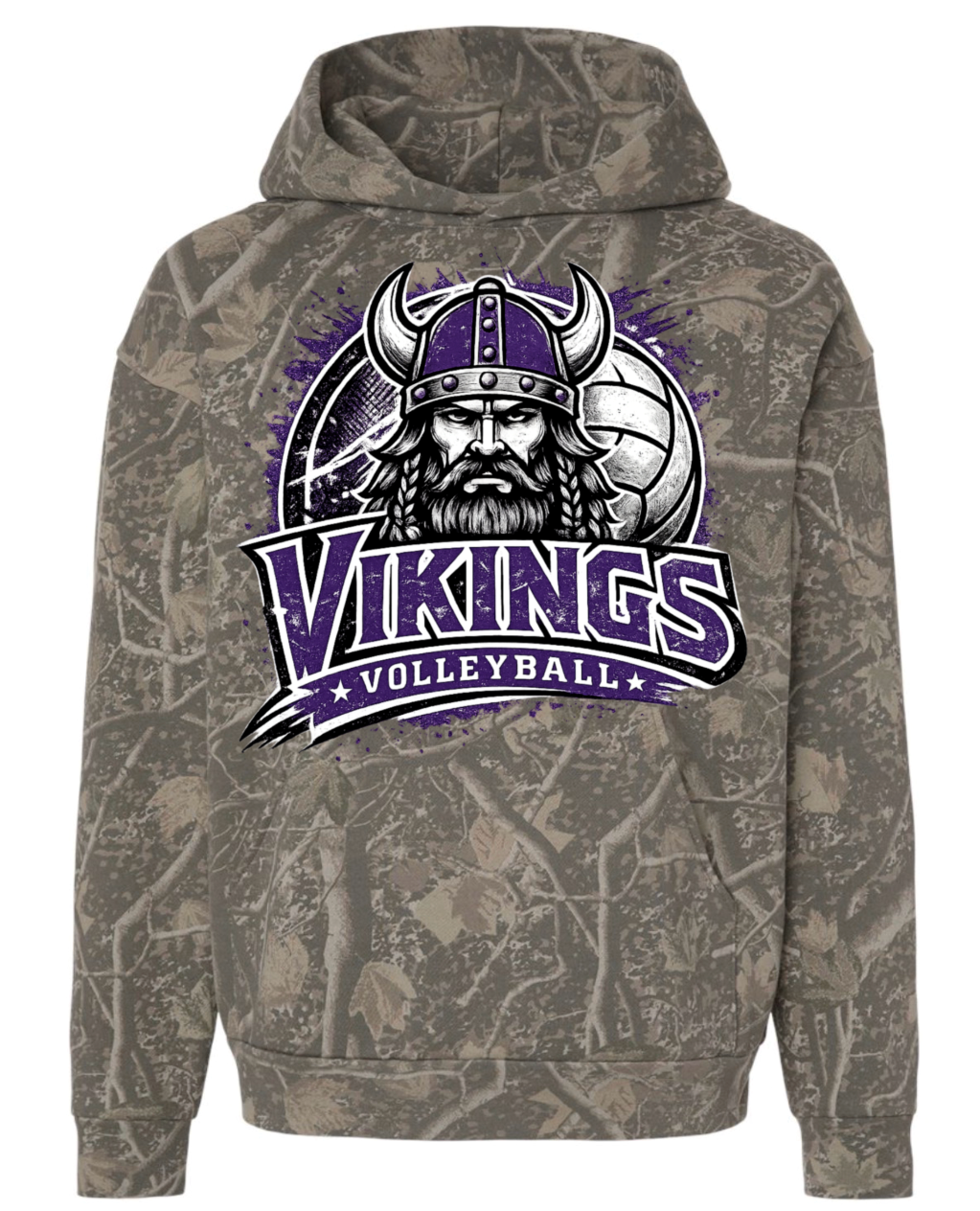 Hoodie- Deadwood - Face Viking