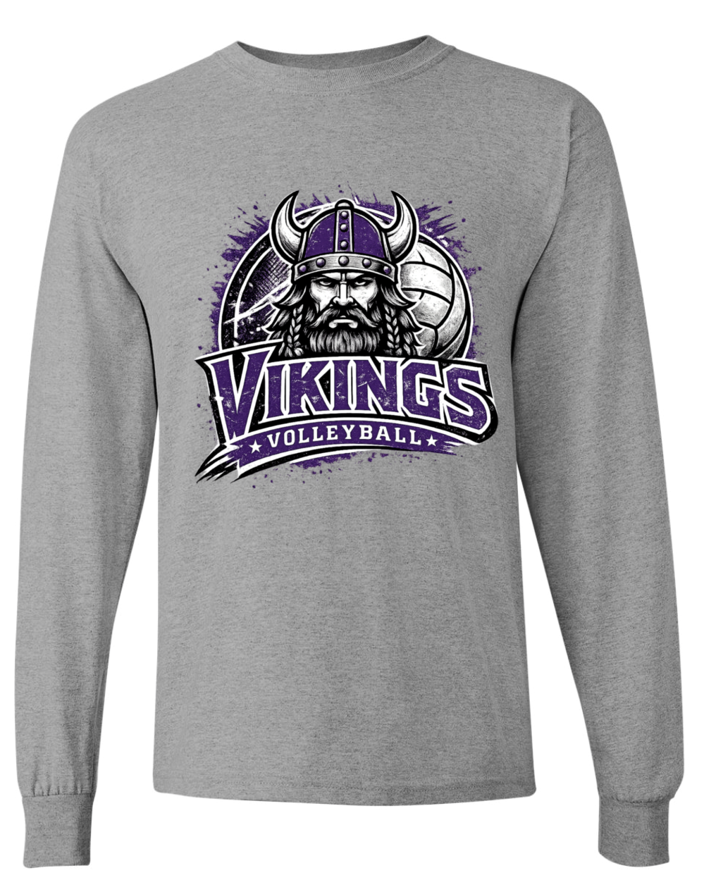 Long Sleeve - Sport Grey - Face Viking