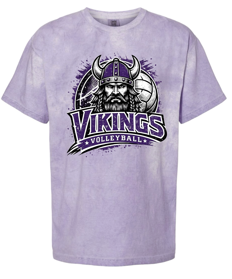 T-Shirt - Purple Smoke - Face Viking
