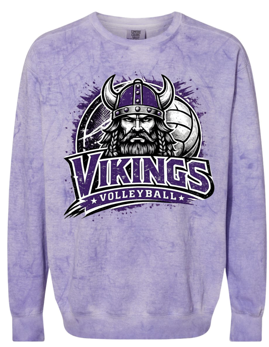 Crew Neck - Purple Smoke - Face Viking