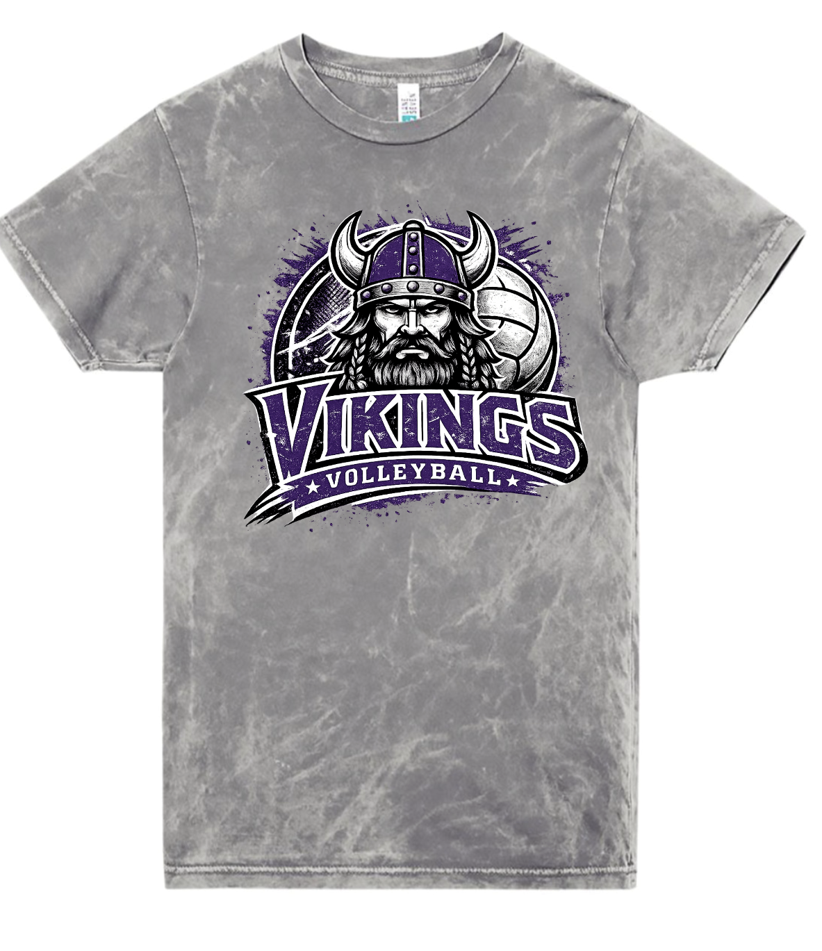T-Shirt - Silver Acid - Face Viking
