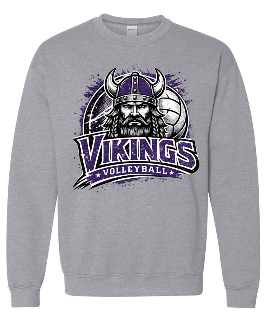 Crew Neck - Sport Grey - Face Viking