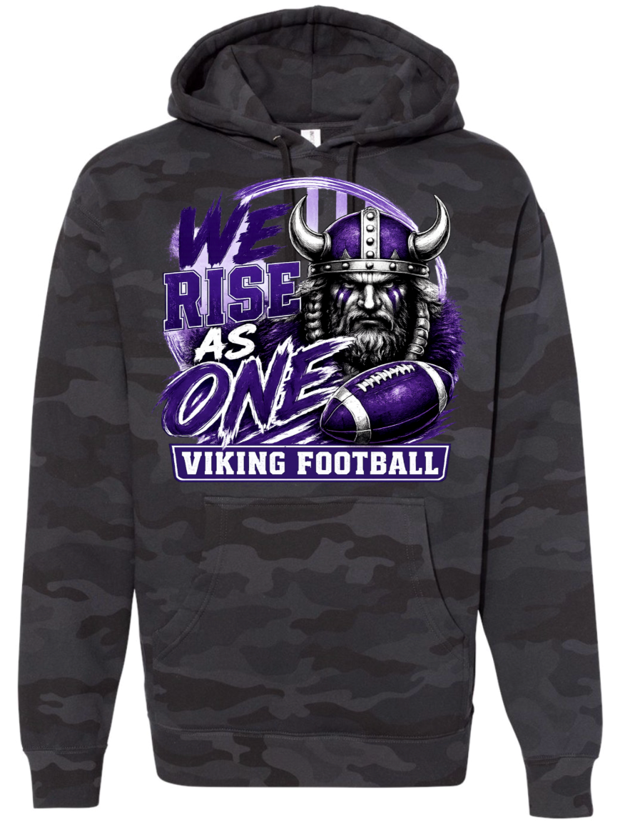 Hoodie - Black Camo - We Rise