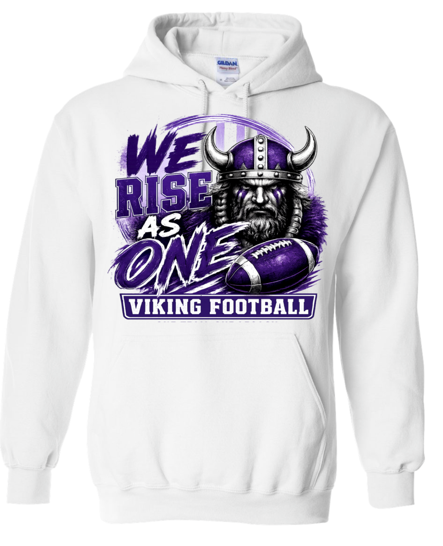 Hoodie - White - We Rise