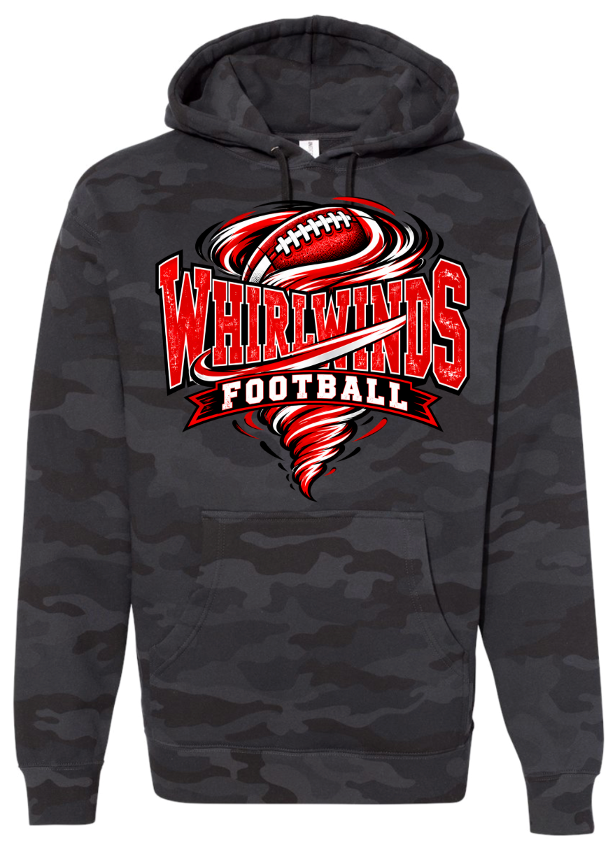 Hoodie - Black Camo - Whirlwinds