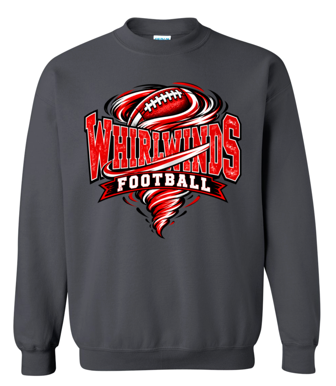 Crew Neck - Charcoal - Whirlwinds