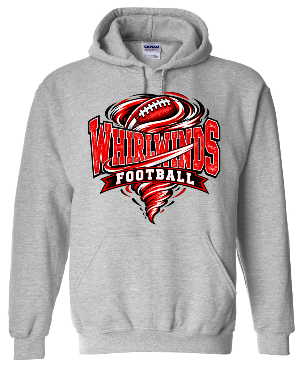 Hoodie - Sport Grey - Whirlwinds