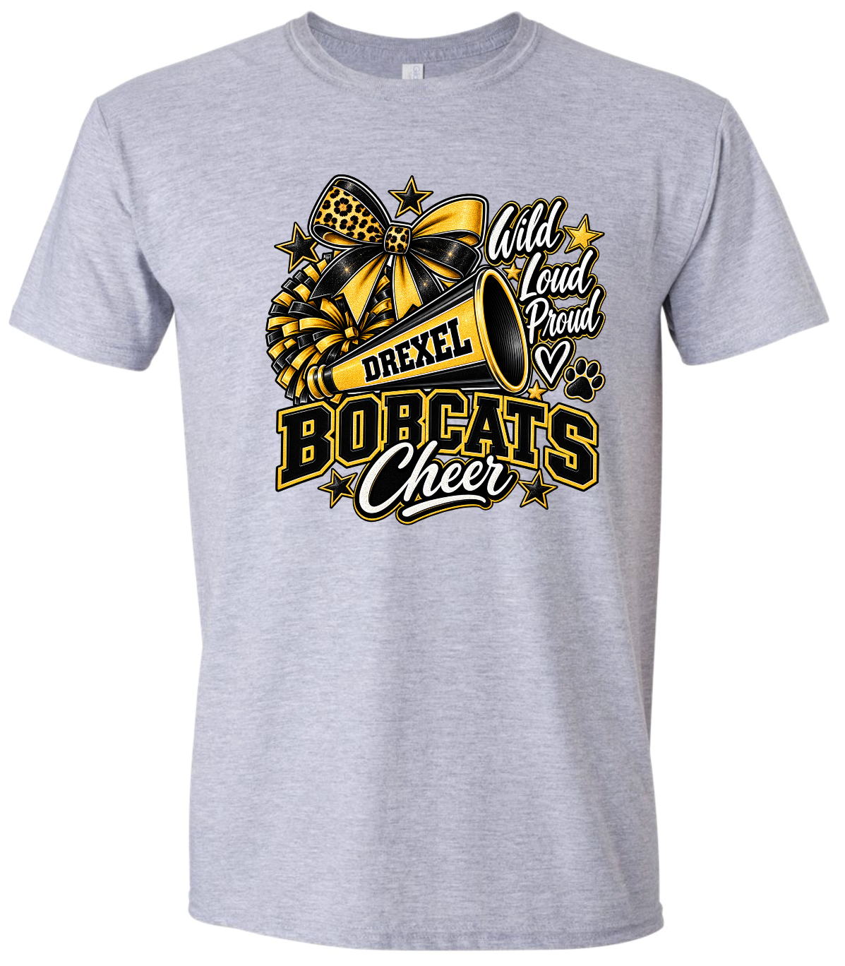 T-Shirt - Sport Grey - Wild Loud Proud