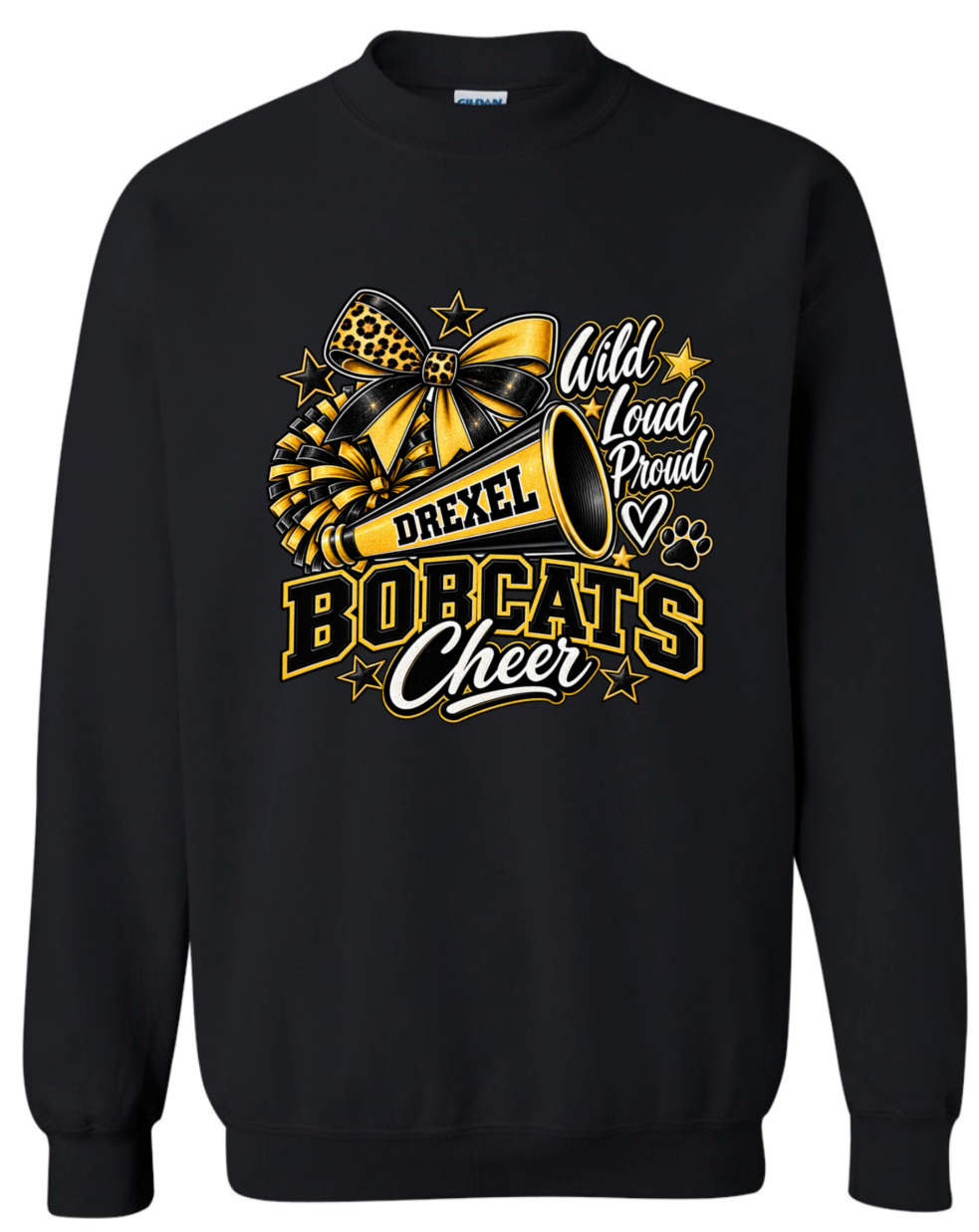 Crew Neck - Black - Wild Loud Proud