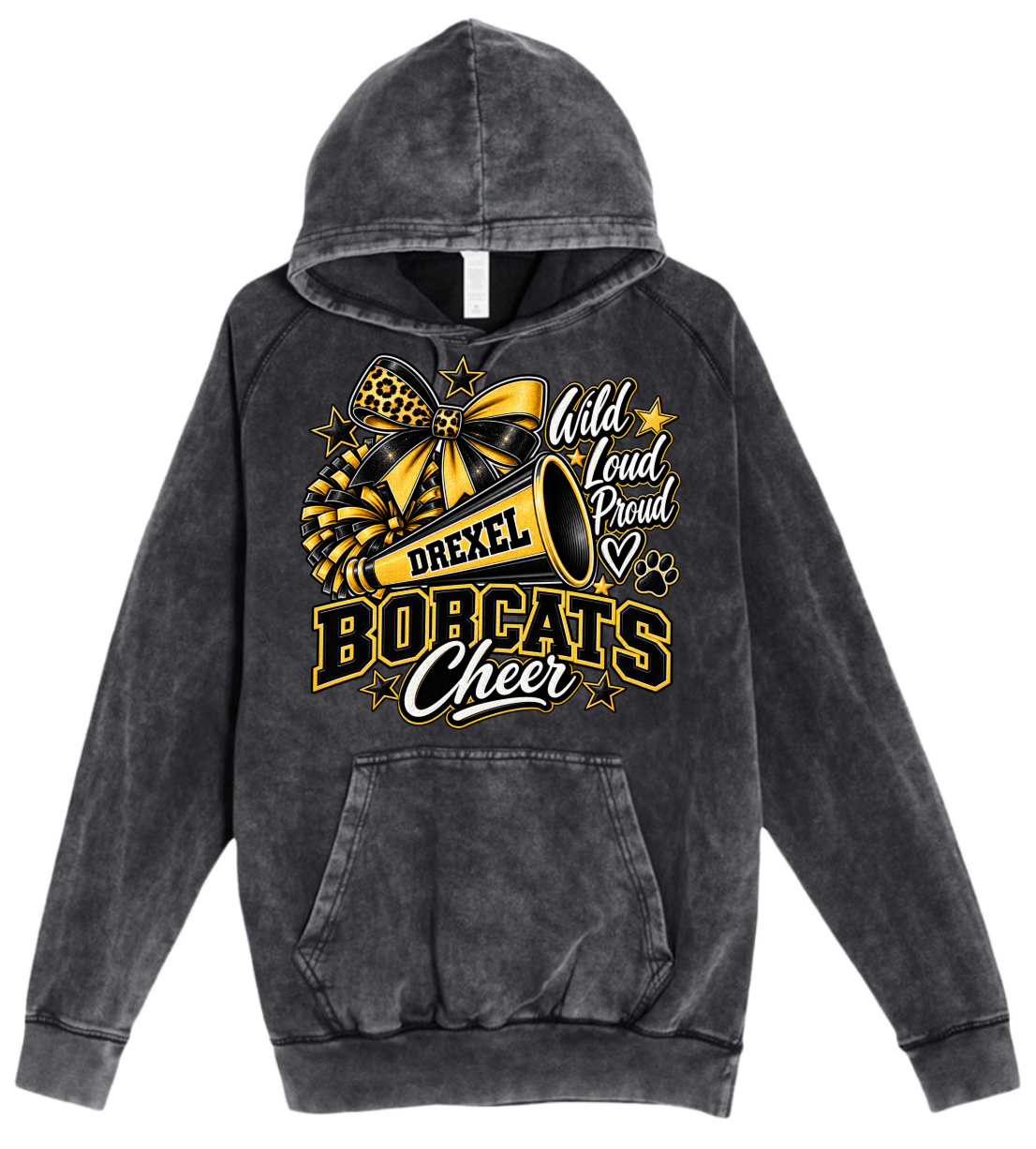 Hoodie - Black Acid - Wild Loud Proud