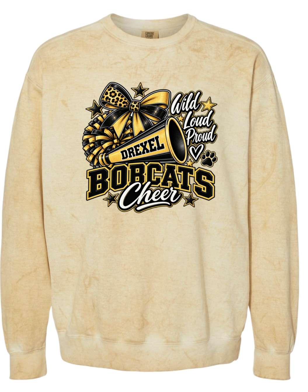 Crew Neck - Gold Smoke - Wild Loud Proud