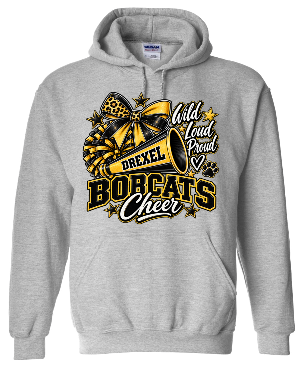 Hoodie - Sport Grey - Wild Loud Proud