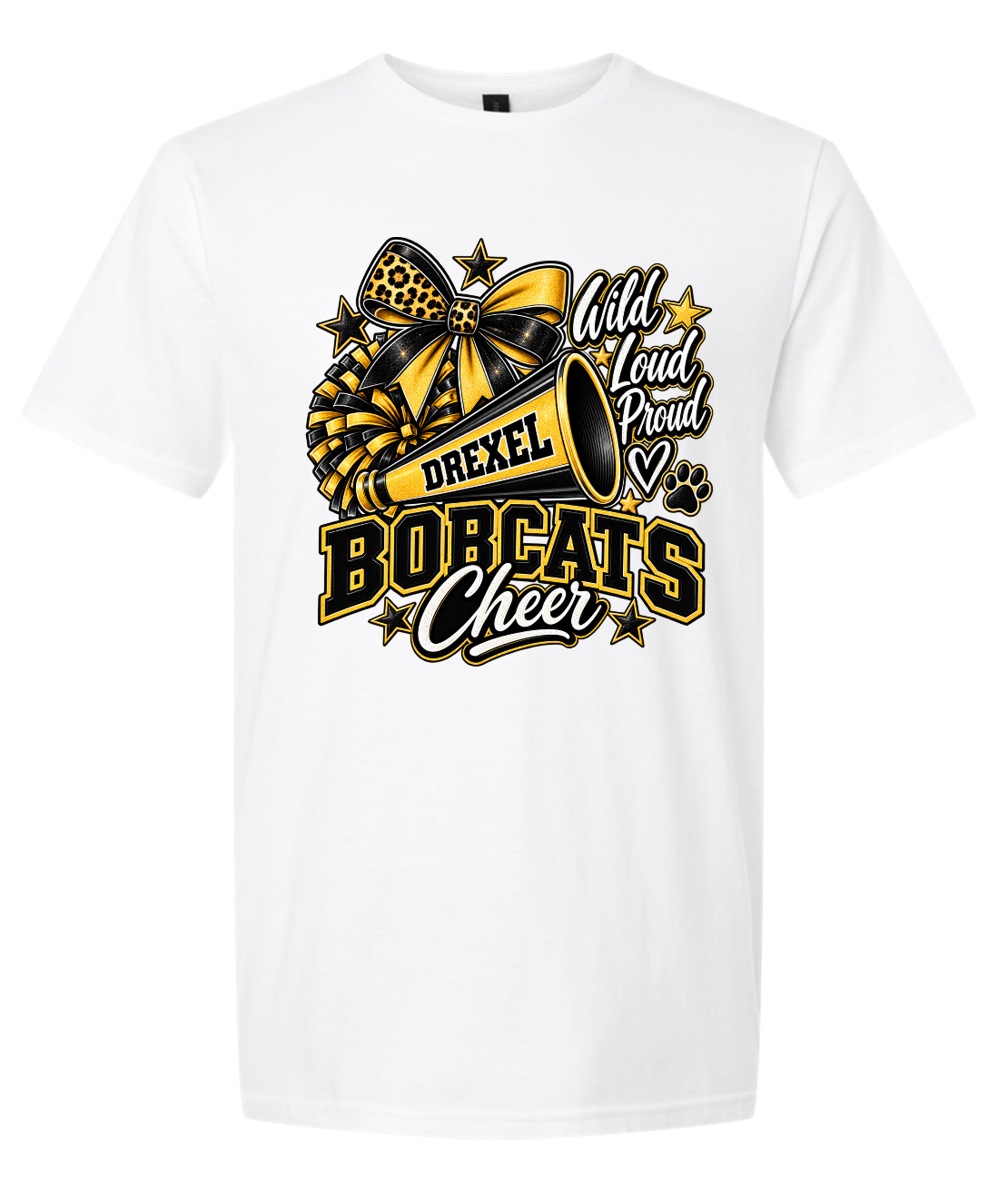 T-Shirt - White - Wild Loud Proud