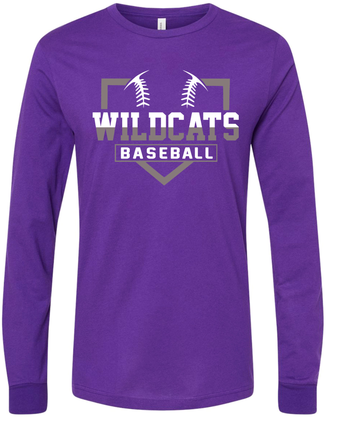 Long Sleeve Purple Wildcats Base