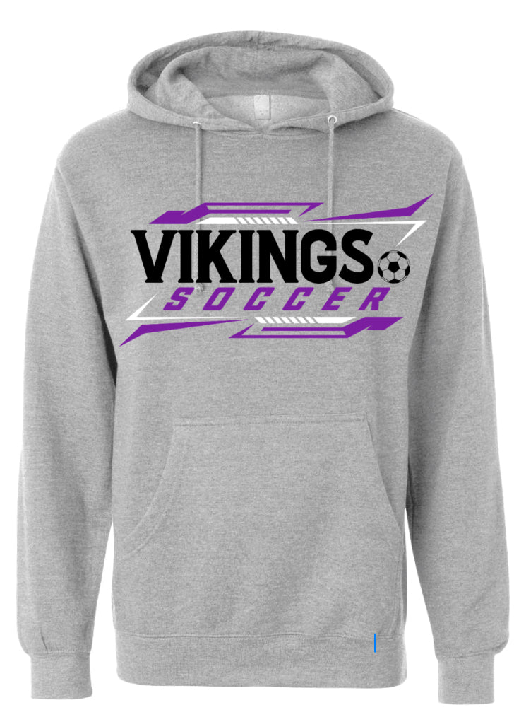 Hoodie Grey Soccer Tricolor 3