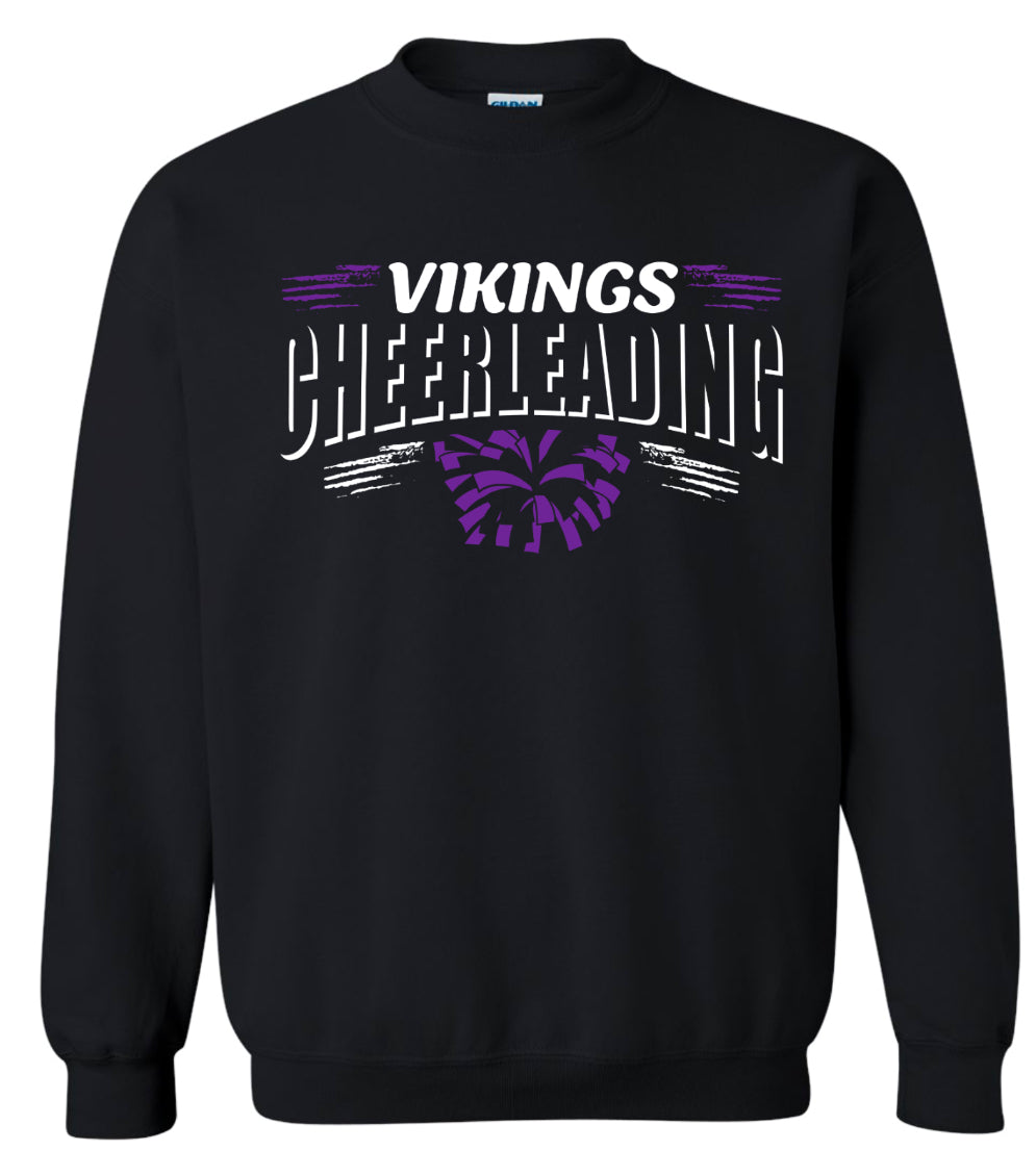 Crew Neck Black Cheer Banner