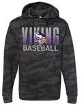 Hoodie Black Camo Baseball Splatter Design 4