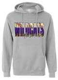 Hoodie Gray Wildcats Base Glitter Fade