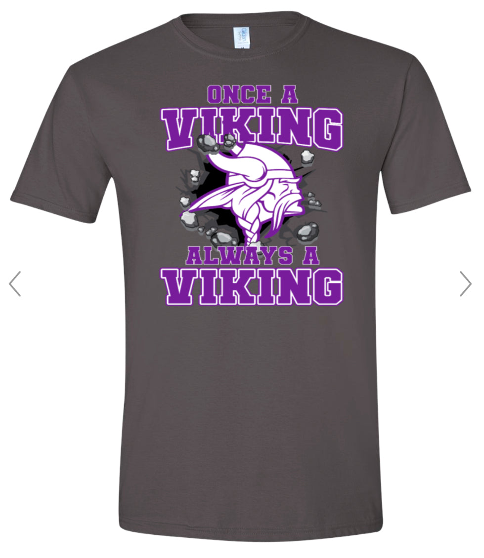 T-Shirt Charcoal Grey Once a Viking 12