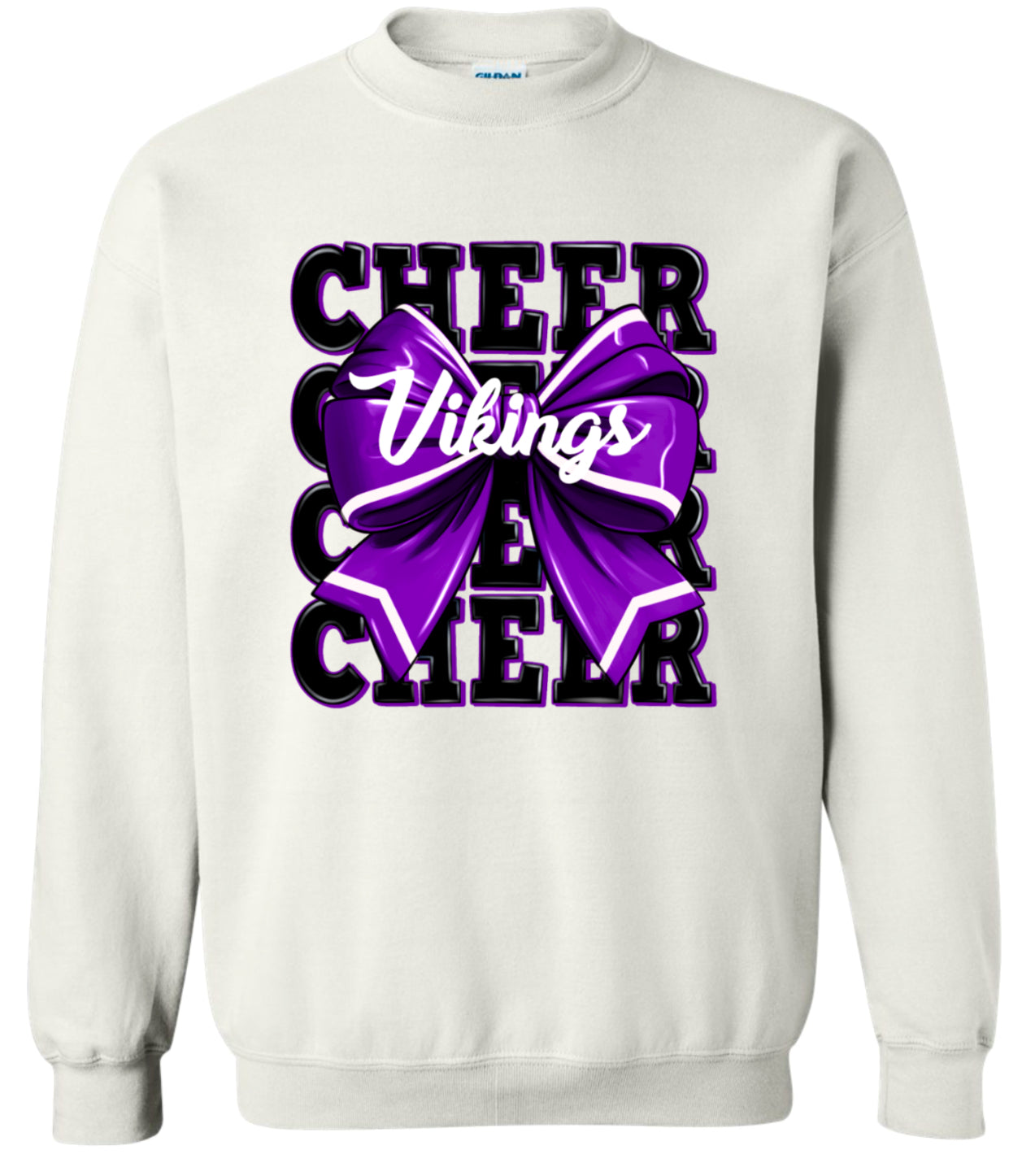 Crew Neck White Cheer Repeat