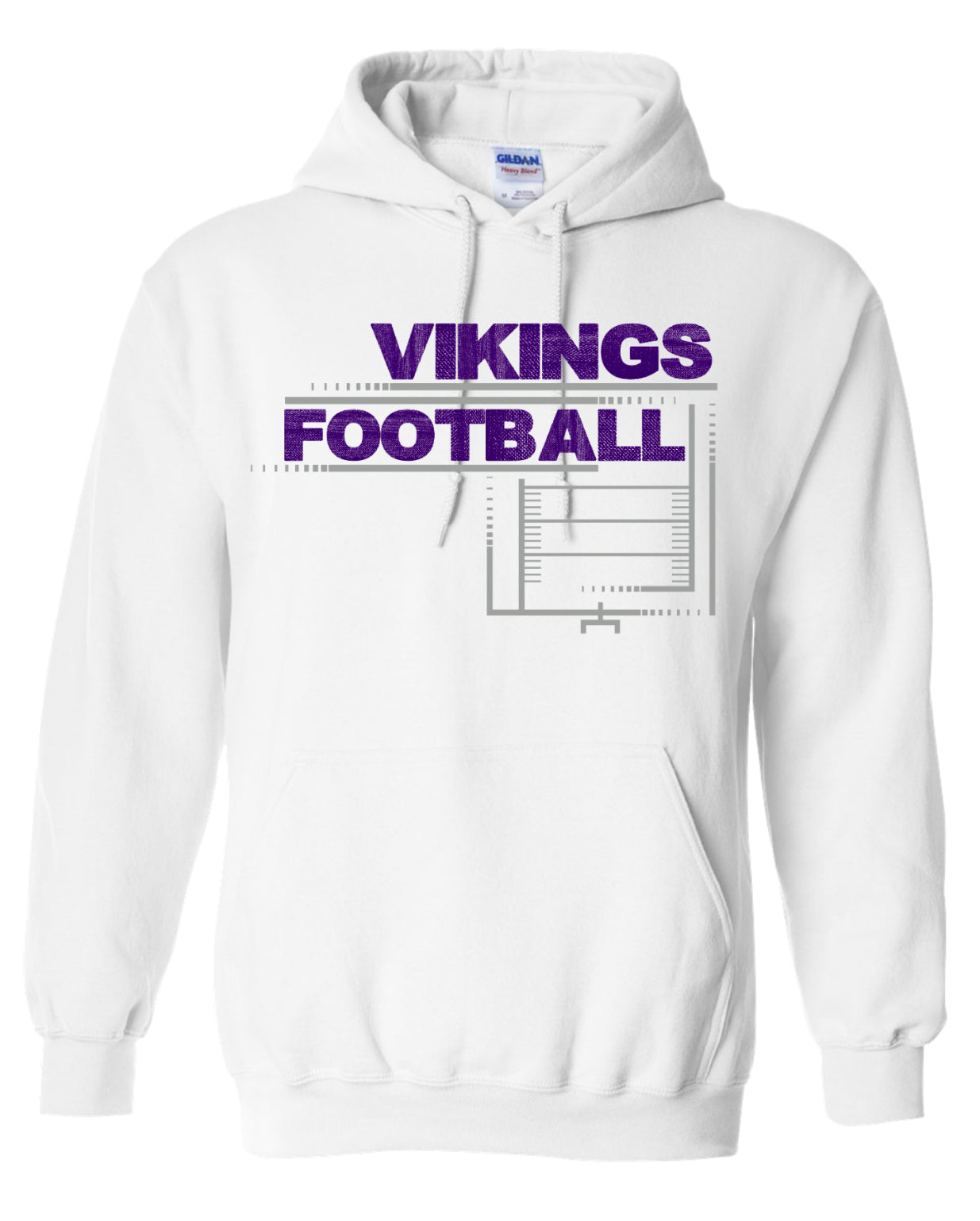 Hoodie White Field Football
