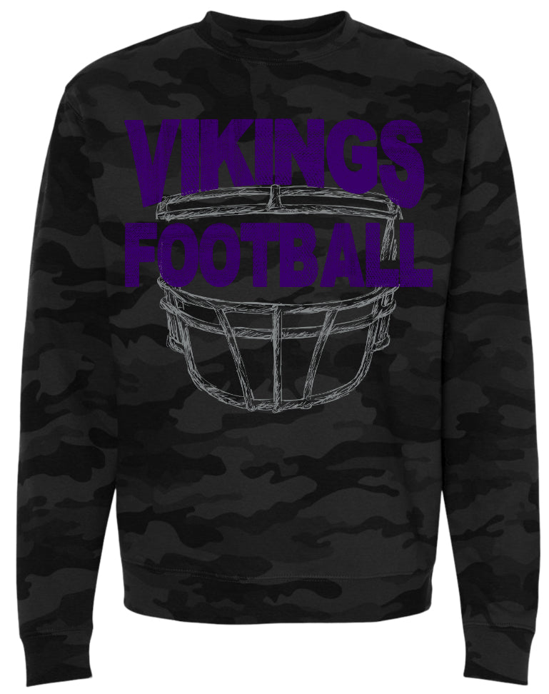 Crew Neck Camo Face Mask