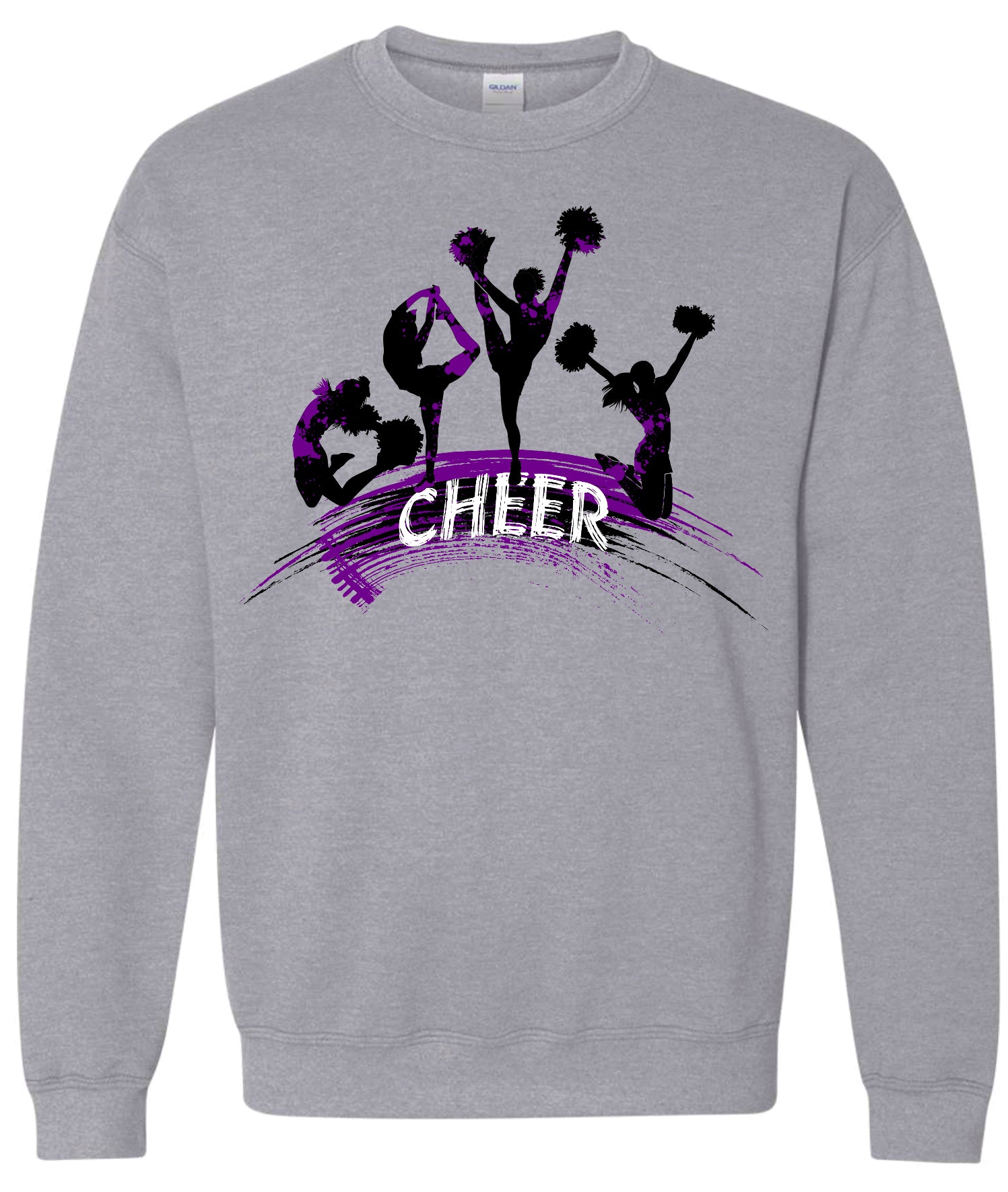 Crew Neck Sport Grey Cheer Splash