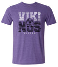 T-Shirt Heather Purple Viking White Noise 18