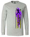 Long Sleeve Grey Softball Player Vert 3