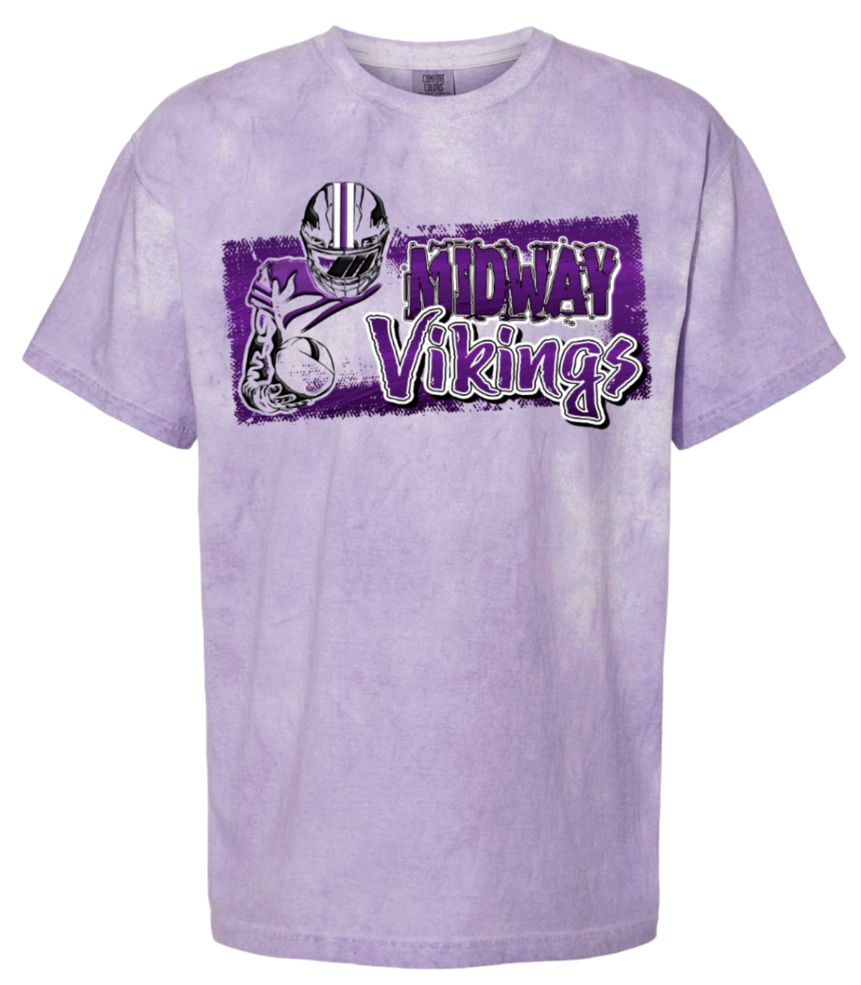 T-Shirt Purple Smoke Player Distress