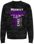 Crew Neck Black Camo Vert Cheer Banner
