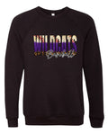 Crew Neck Black Wildcats Base Glitter Fade