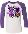 Long Sleeve 3/4 sleeve Game Day Grunge