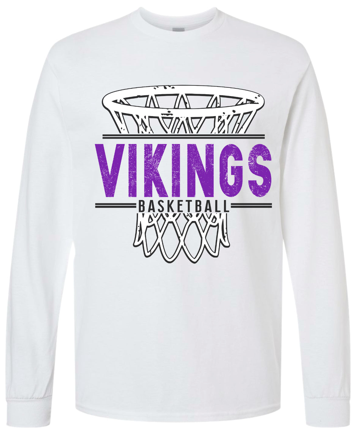 Long Sleeve Viking Net White