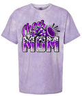 T-Shirt Purple Smoke Cheer Mom Leopard