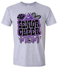 T-Shirt Sport Grey Senior Mom Cheer Graffiti