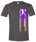 T-Shirt Charcoal Softball Player Vert 10