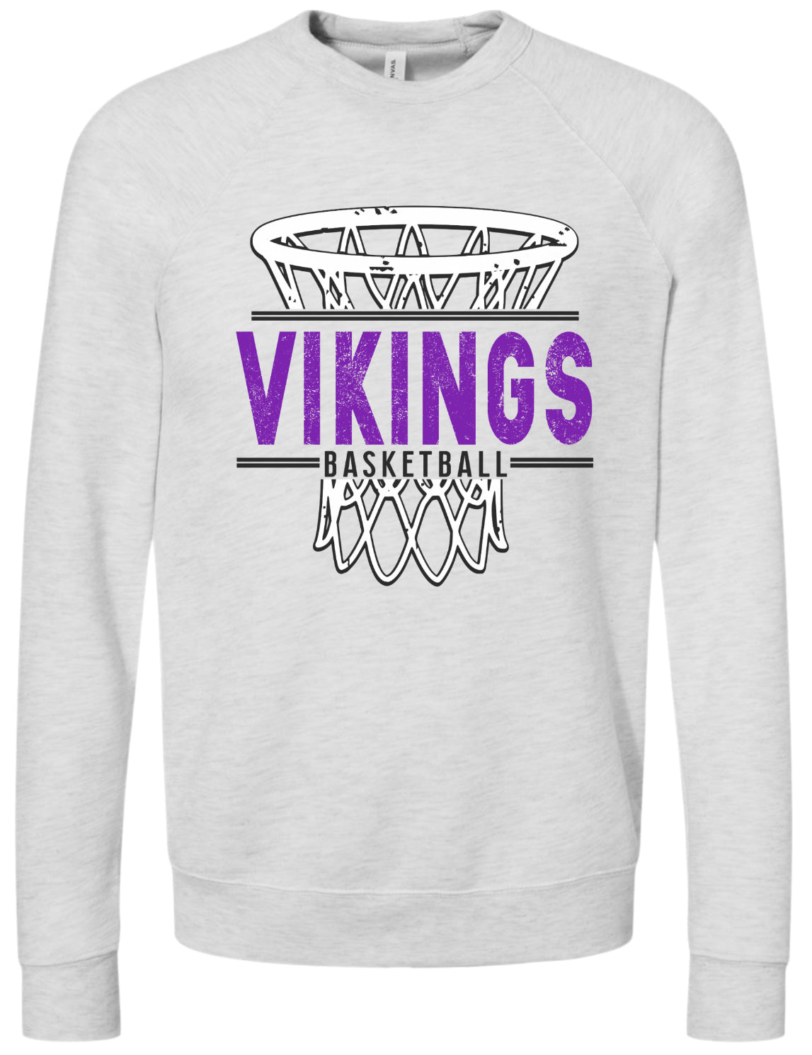Crew Neck Viking Net Ash Grey
