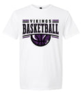 T-shirt Viking Basketball Glitter White