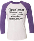 Long Sleeve 3/4 sleeve Cheerleader Defined