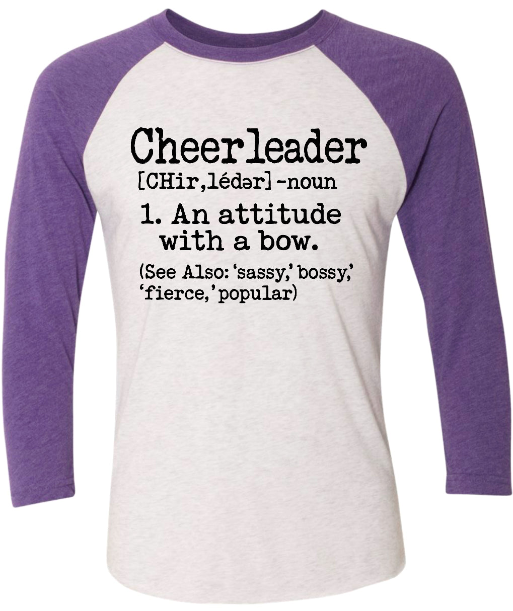 Long Sleeve 3/4 sleeve Cheerleader Defined