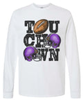 Long Sleeve White Touchdown Stacked 2